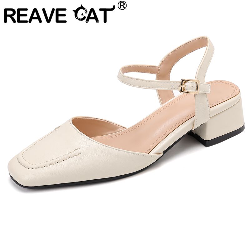 Vintage Fashion Plus Size - REAVE CAT 2025 Damessandalen Vierkante neus