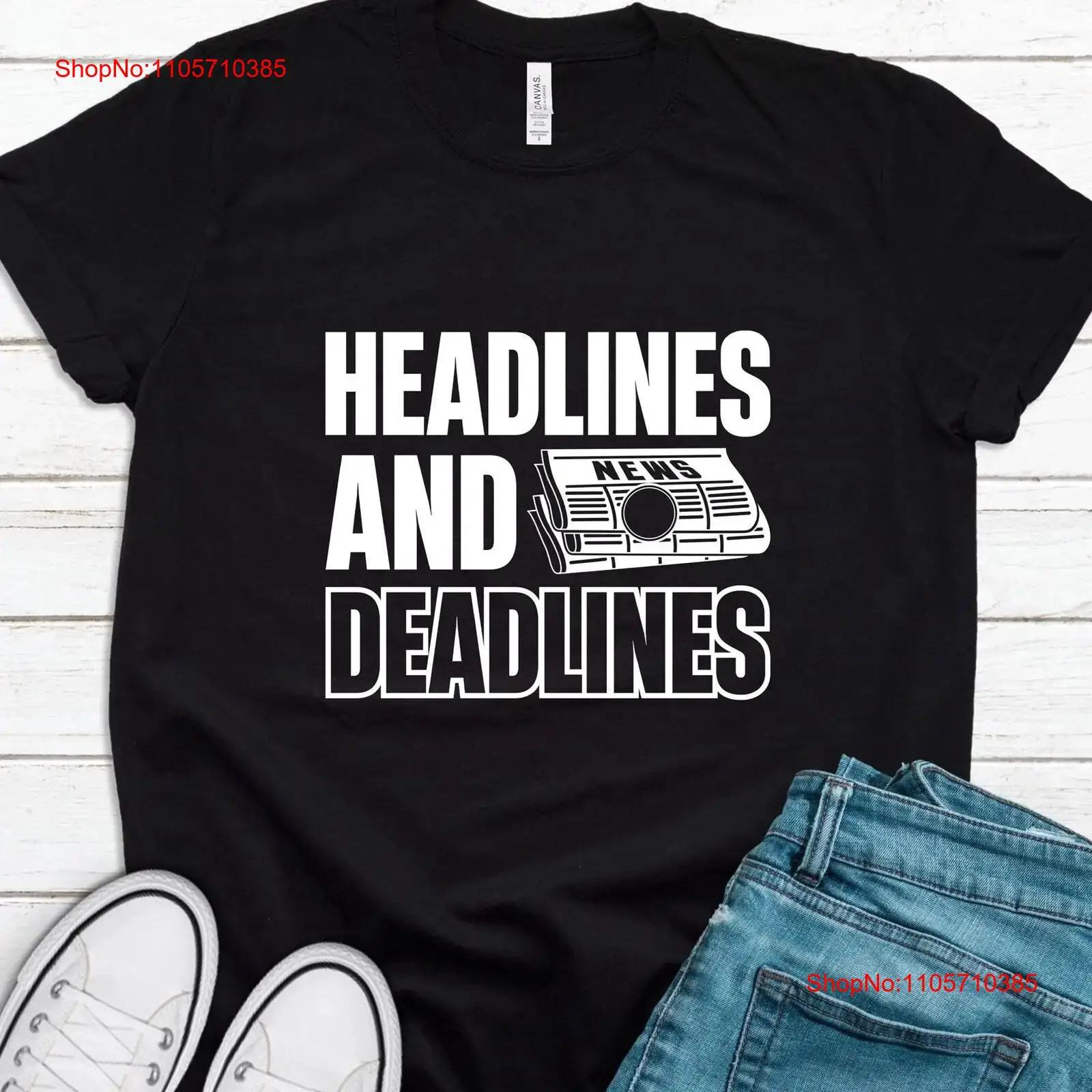 Vintage Fashion Journal - Journalist T-shirt Reporter Journalistiek voor T1802