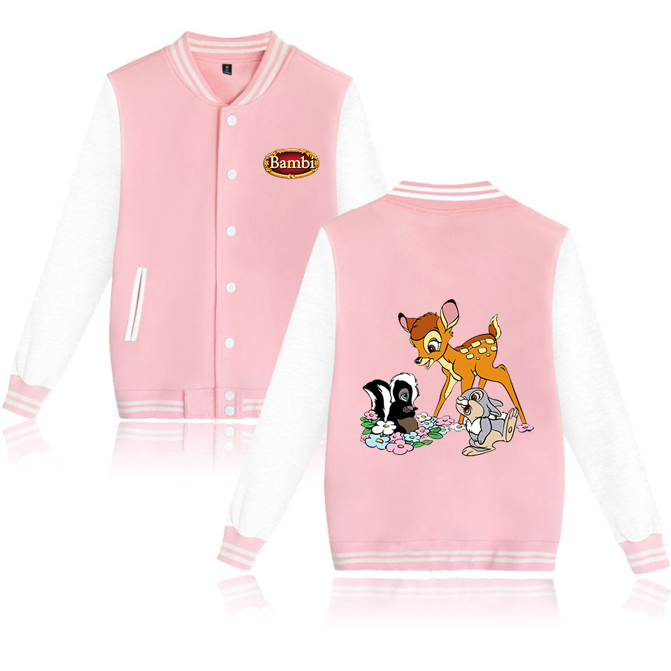 Varsity Jacket Wool - Bambi Varsity Honkbal Bomberjack Mannen Vrouwen