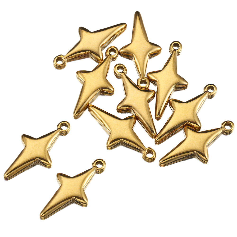 Vintage Fashion Earrings - 5-delige roestvrijstalen vintage ster meteoor hanger