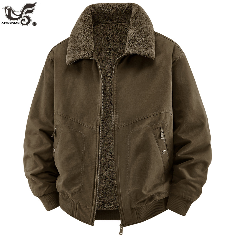 Varsity Jacket Wool - Hoge kwaliteit winter fleece jassen heren