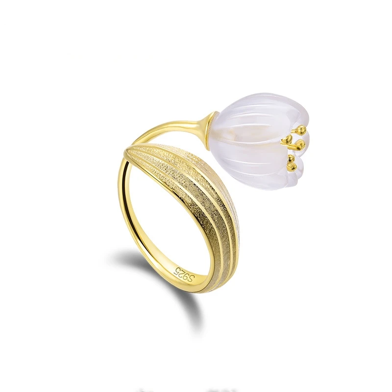 Vintage Fashion Rings For Women - Vintage Zoete Gouden Kleur Vallei Bloem