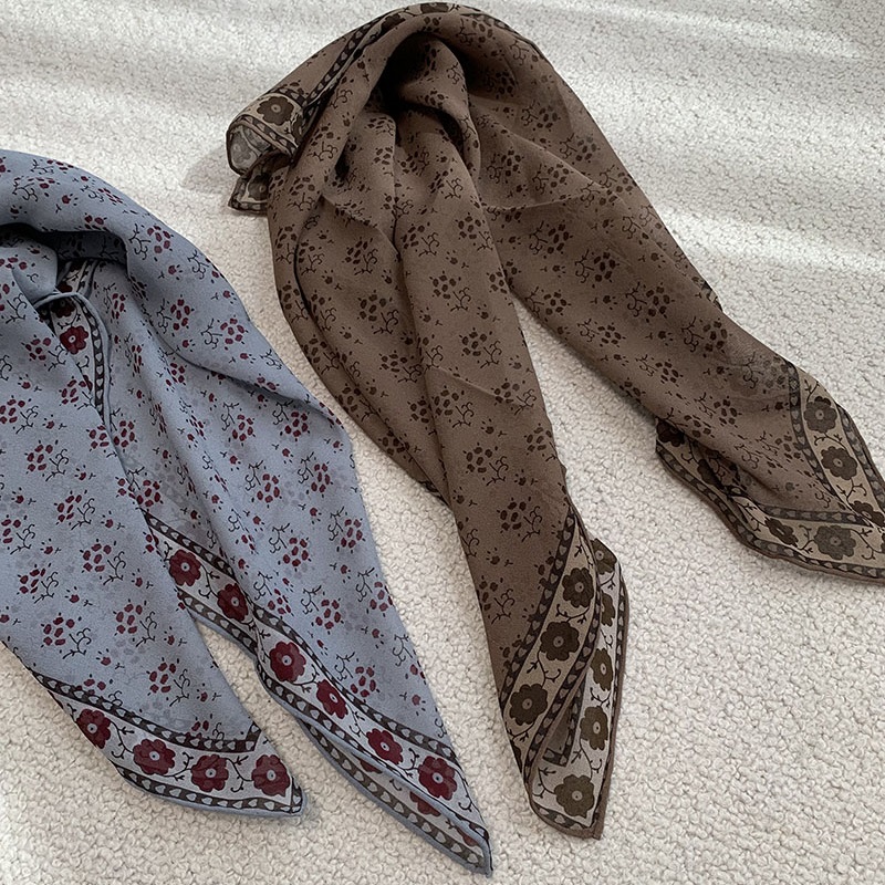 Vintage Fashion Rings - 100% Zijden Bandana Sjaal Halsdoek Vintage