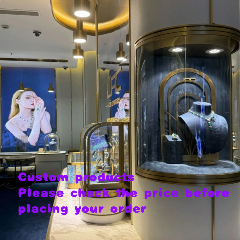 Vintage Fashion Exhibition - Vintage geïnspireerde sieradenpresentatiestand met glazen panelen