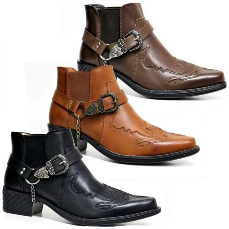 Vintage Fashion Designers - Mode 2026 Heren Vintage Cowboy Boots
