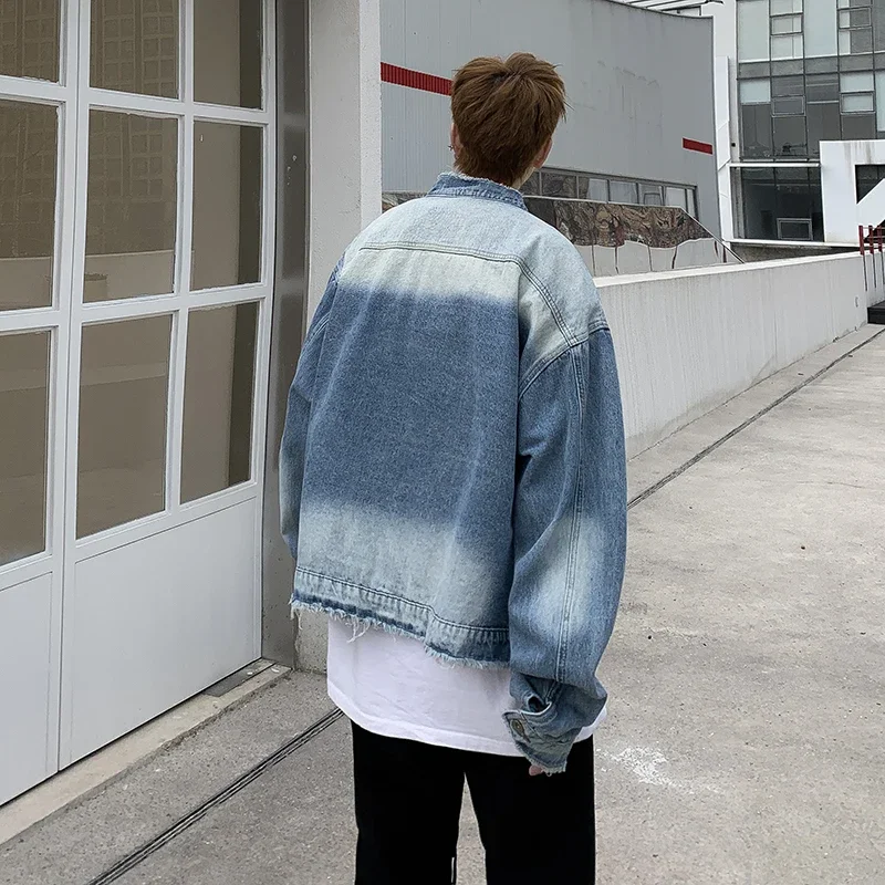 Amerikaanse Retro Hip Pop Raw  - Patchwork Jean Jacket recensie en prijs