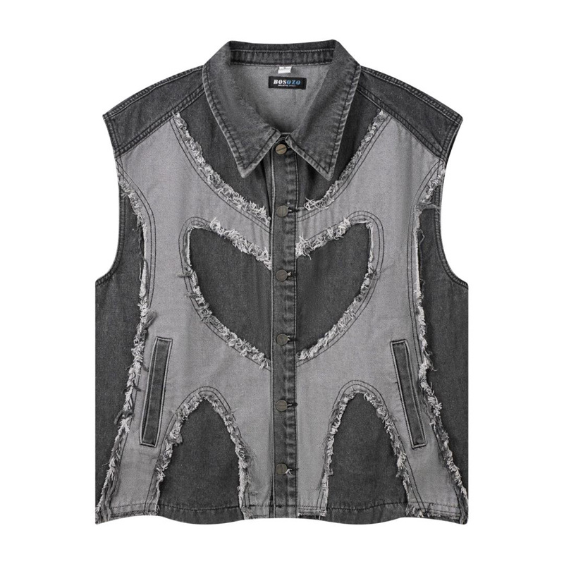 Europese en Amerikaanse heren  - Patchwork Jean Jacket recensie en prijs