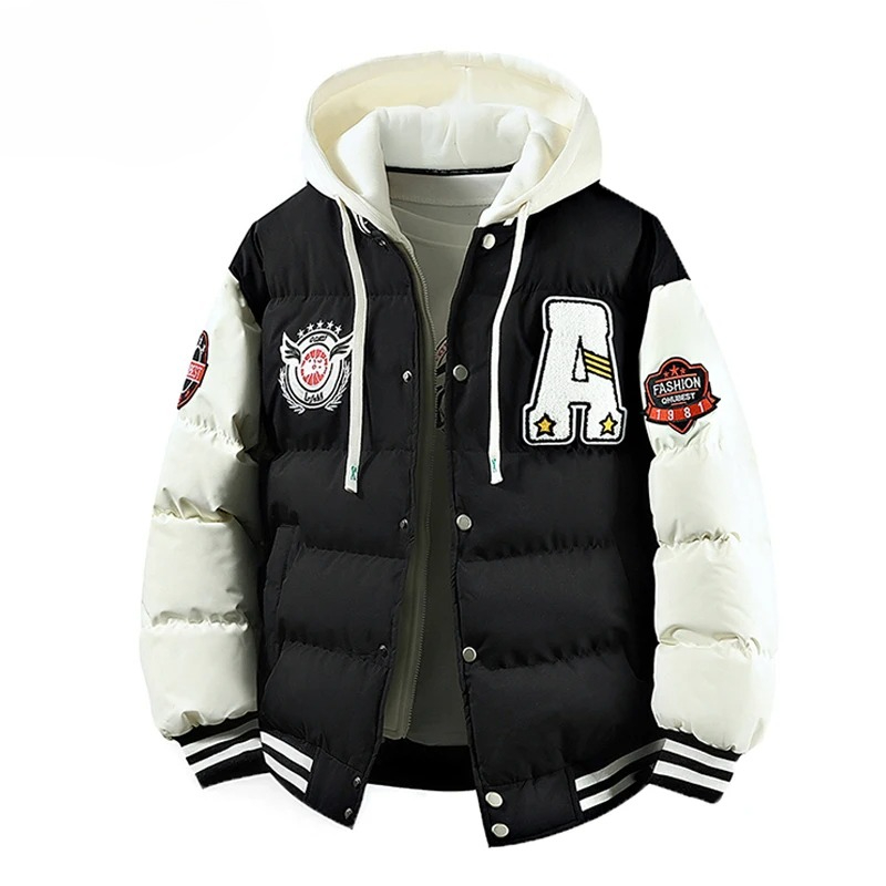 Plus 6XL Winter Mannen Outdoor - Varsity Jacket Wool recensie en prijs
