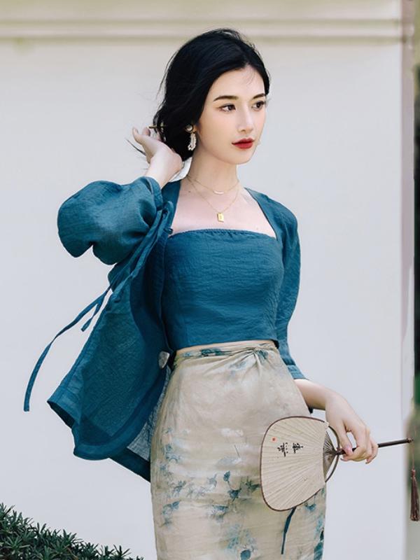 Plus Size Bloemenprint Open Ca - Vintage Fashion Plus Size recensie en prijs