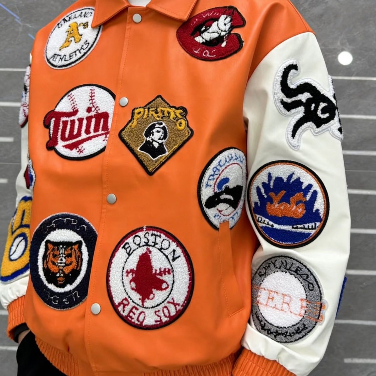 Amerikaanse retro motorjas met - Varsity Jacket Wool recensie en prijs