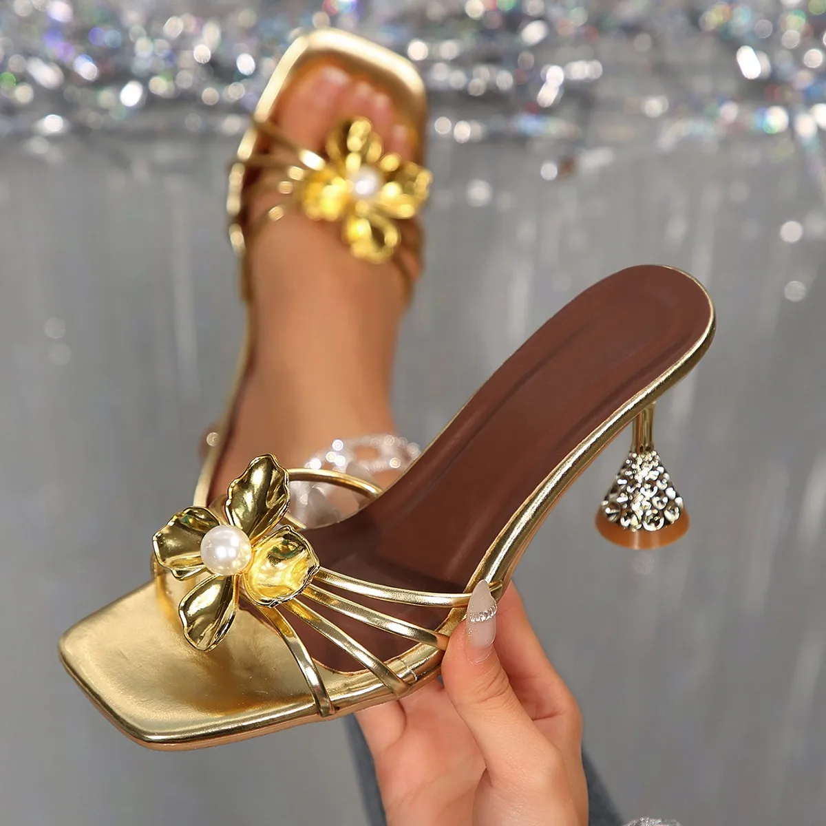 Vintage metalen bloem kristall - Vintage Fashion Designers recensie en prijs