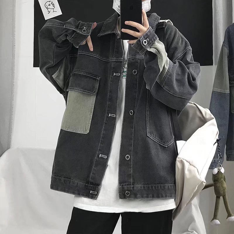 2026 Mannen Casual Oversize De - Patchwork Jean Jacket recensie en prijs