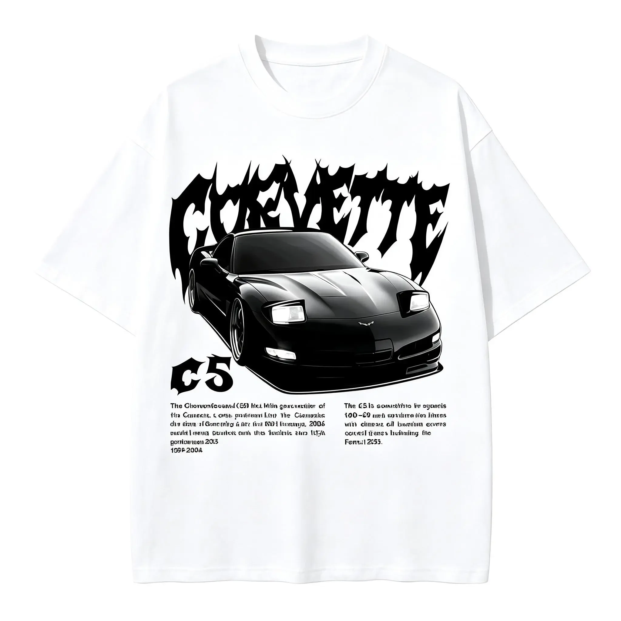 Corvette C5 T-shirt, retro-aut - Vintage Fashion Las Vegas recensie en prijs
