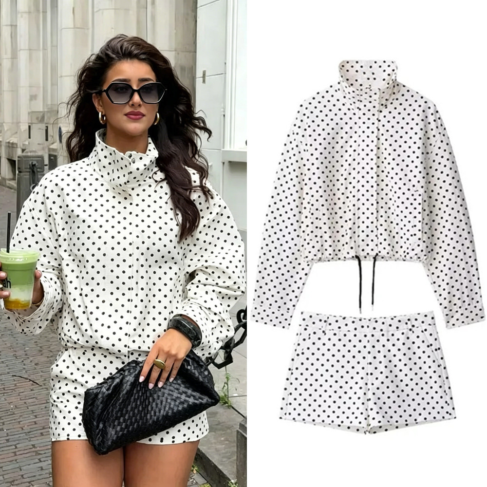 Dames Vintage Herfst Polka Dot - Vintage Fashion Jacket recensie en prijs