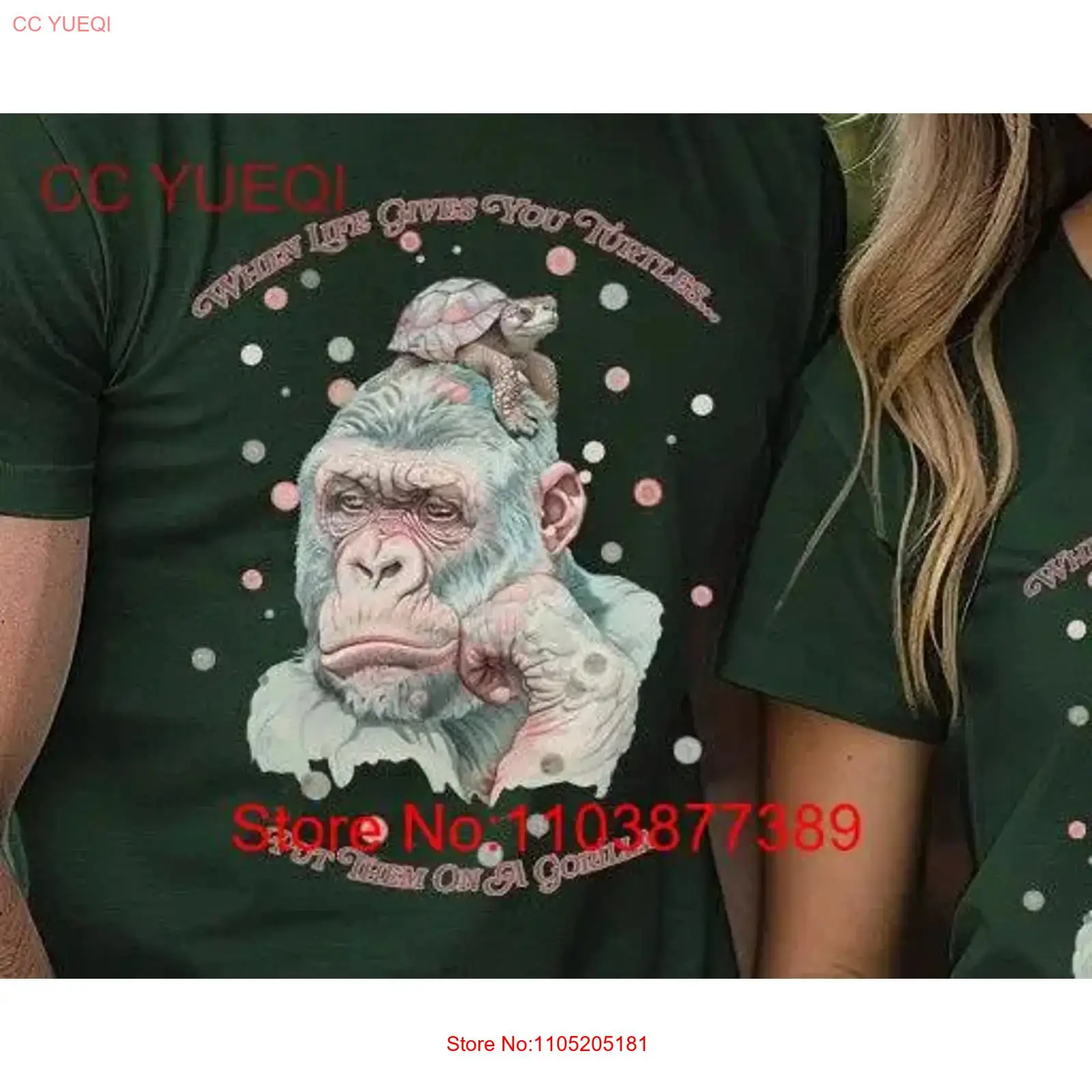 Gorilla T-shirt Schildpad Grap - Vintage Fashion Stuff recensie en prijs