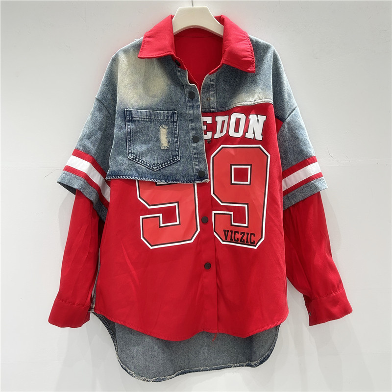 Retro vrouw denim patchwork sh - Patchwork Jean Jacket recensie en prijs
