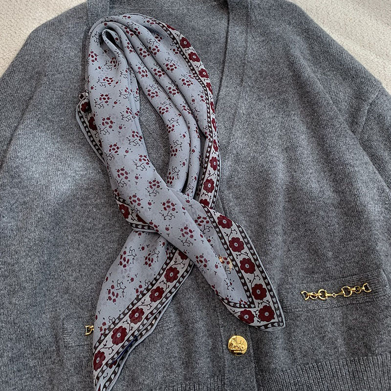 100% Zijden Bandana Sjaal Hals - Vintage Fashion Rings recensie en prijs