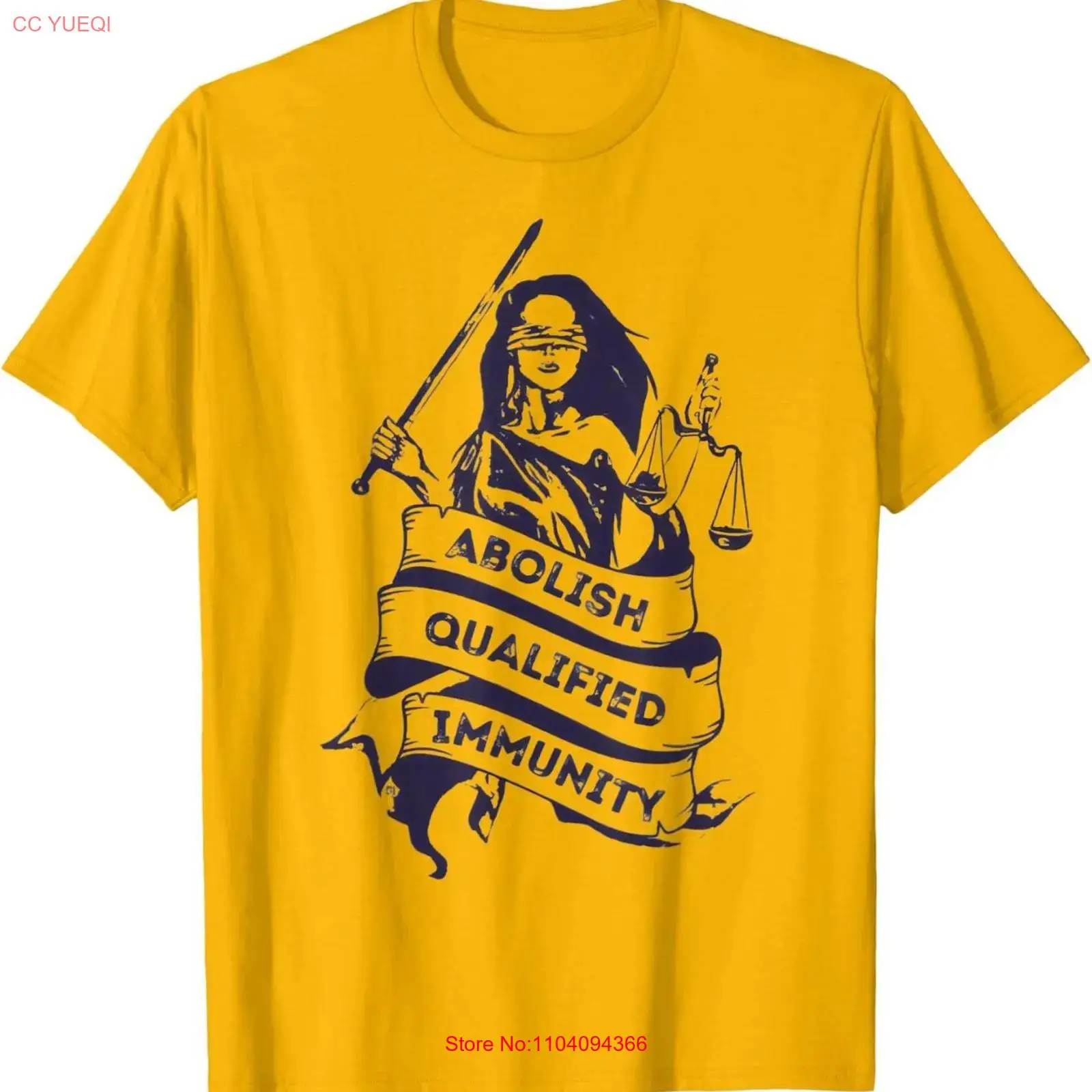 Abolish Qualified Immunity T-s - Vintage Fashion Wear recensie en prijs