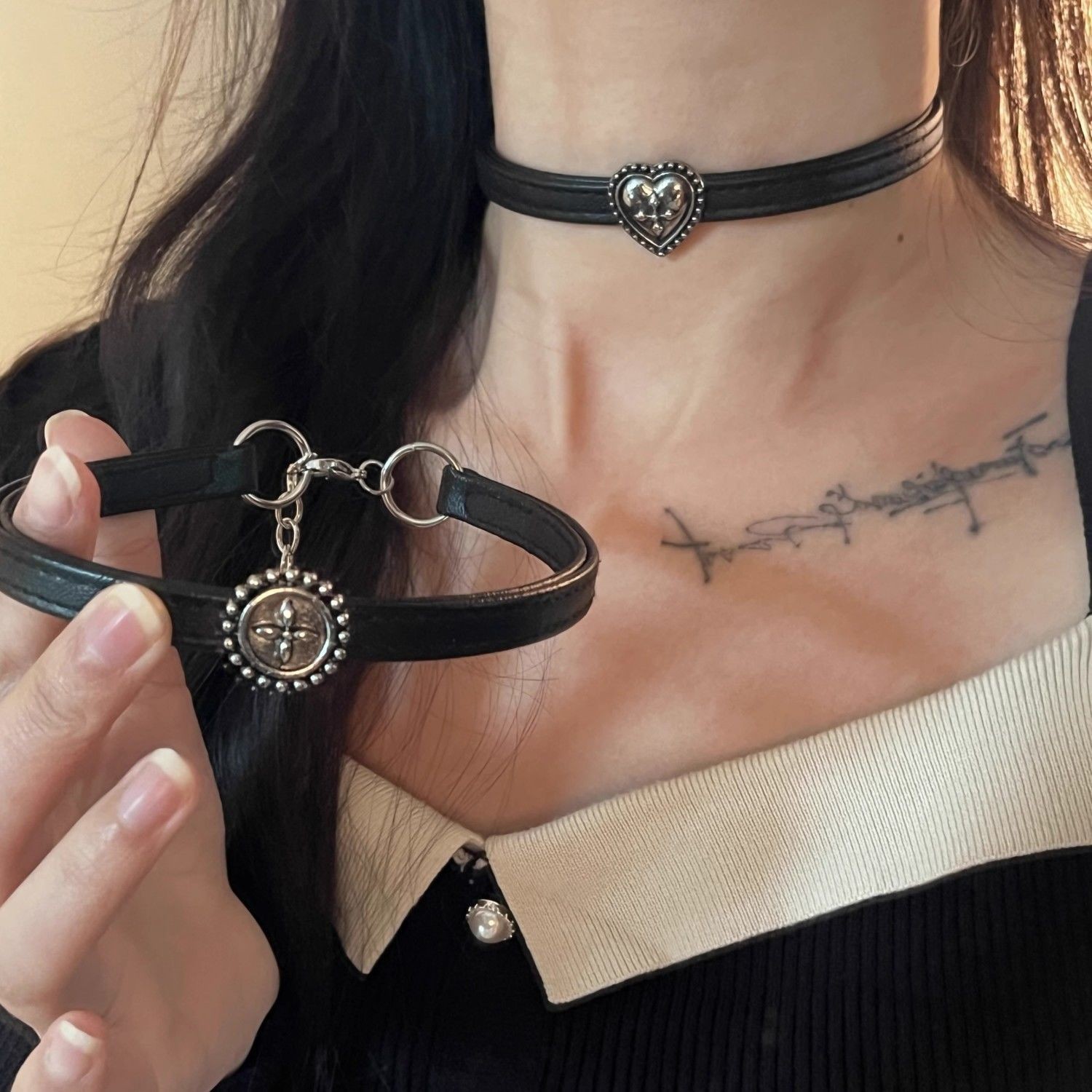 Vintage bloemenhartketting voo - Vintage Fashion Stuff recensie en prijs