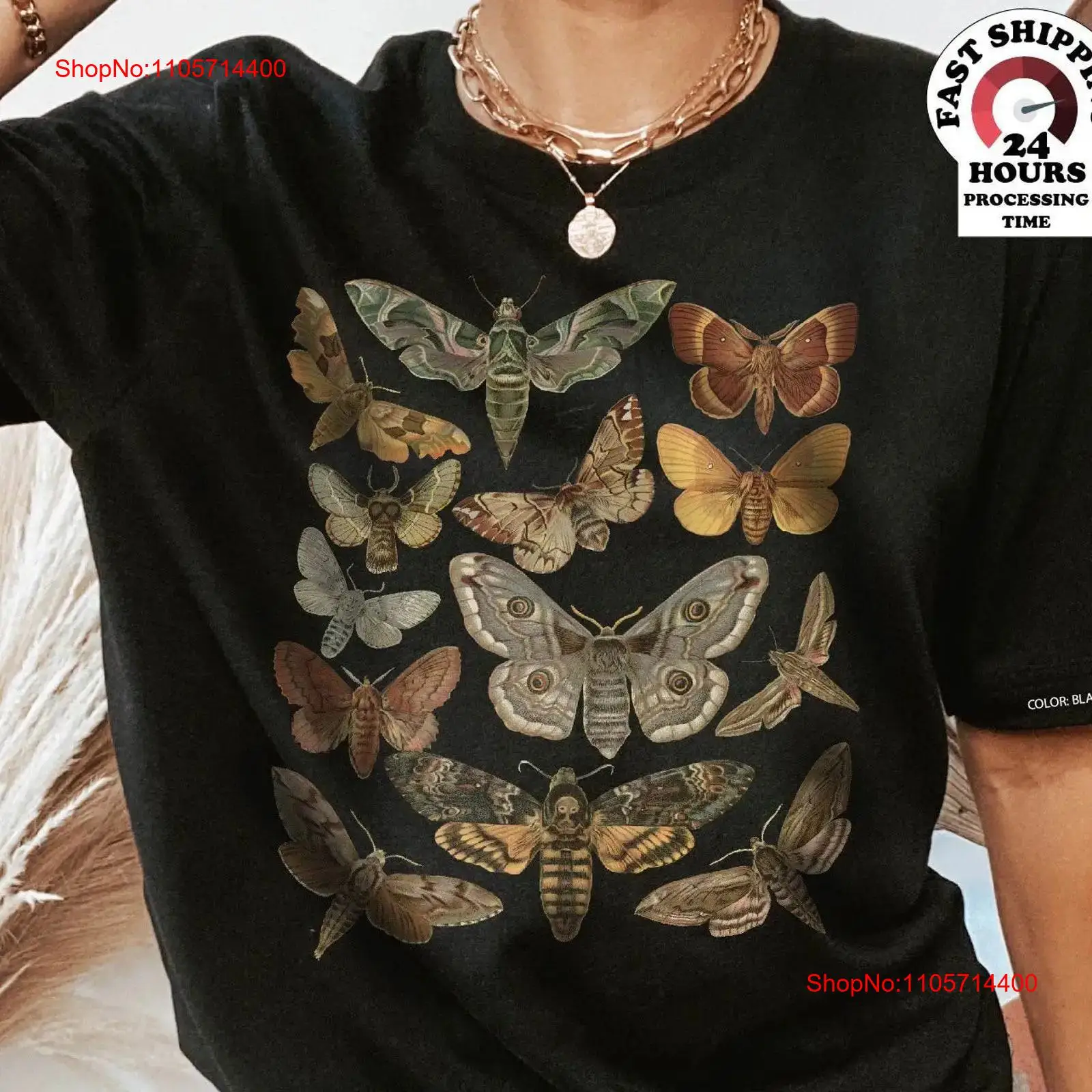 Moth T-shirt Cottagecore Bug A - Vintage Fashion Bug recensie en prijs