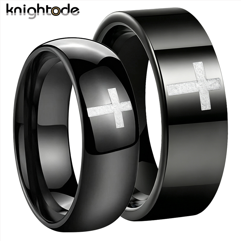 6mm 8mm Cross Ring Tungsten Ca - Vintage Fashion Rings For Women recensie en prijs