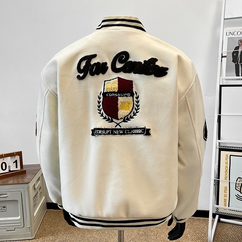2026 lente nieuwe jas jongens  - Varsity Jacket Wool recensie en prijs