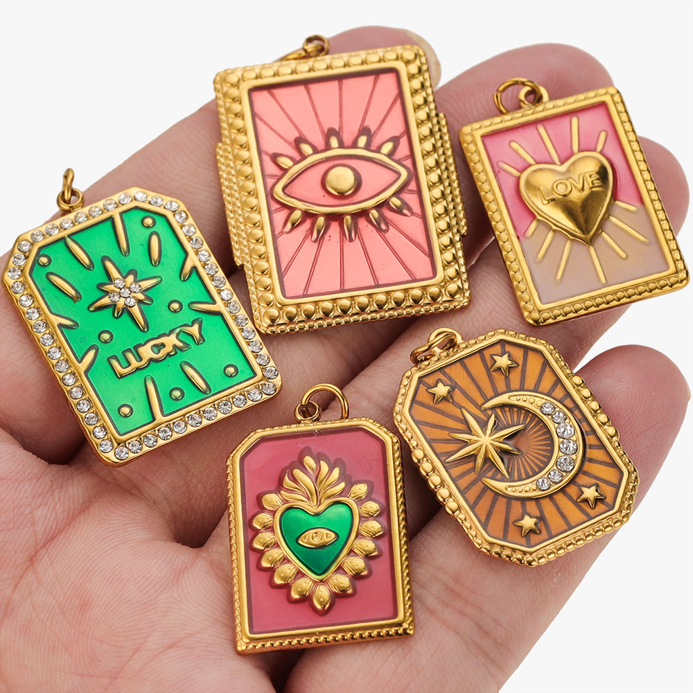 2 stuks roestvrijstalen bedels - Vintage Fashion Earrings recensie en prijs