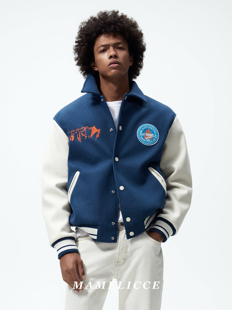 MAMELICCE Origineel ontwerp Am - Varsity Jacket Wool recensie en prijs