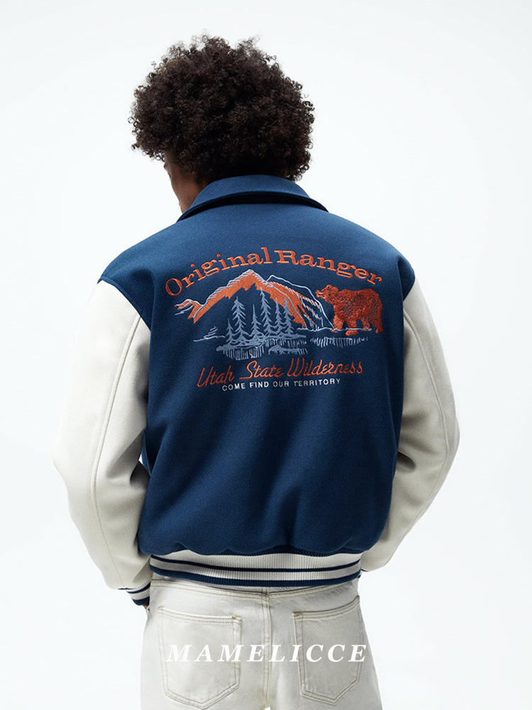 MAMELICCE Origineel ontwerp Am - Varsity Jacket Wool recensie en prijs