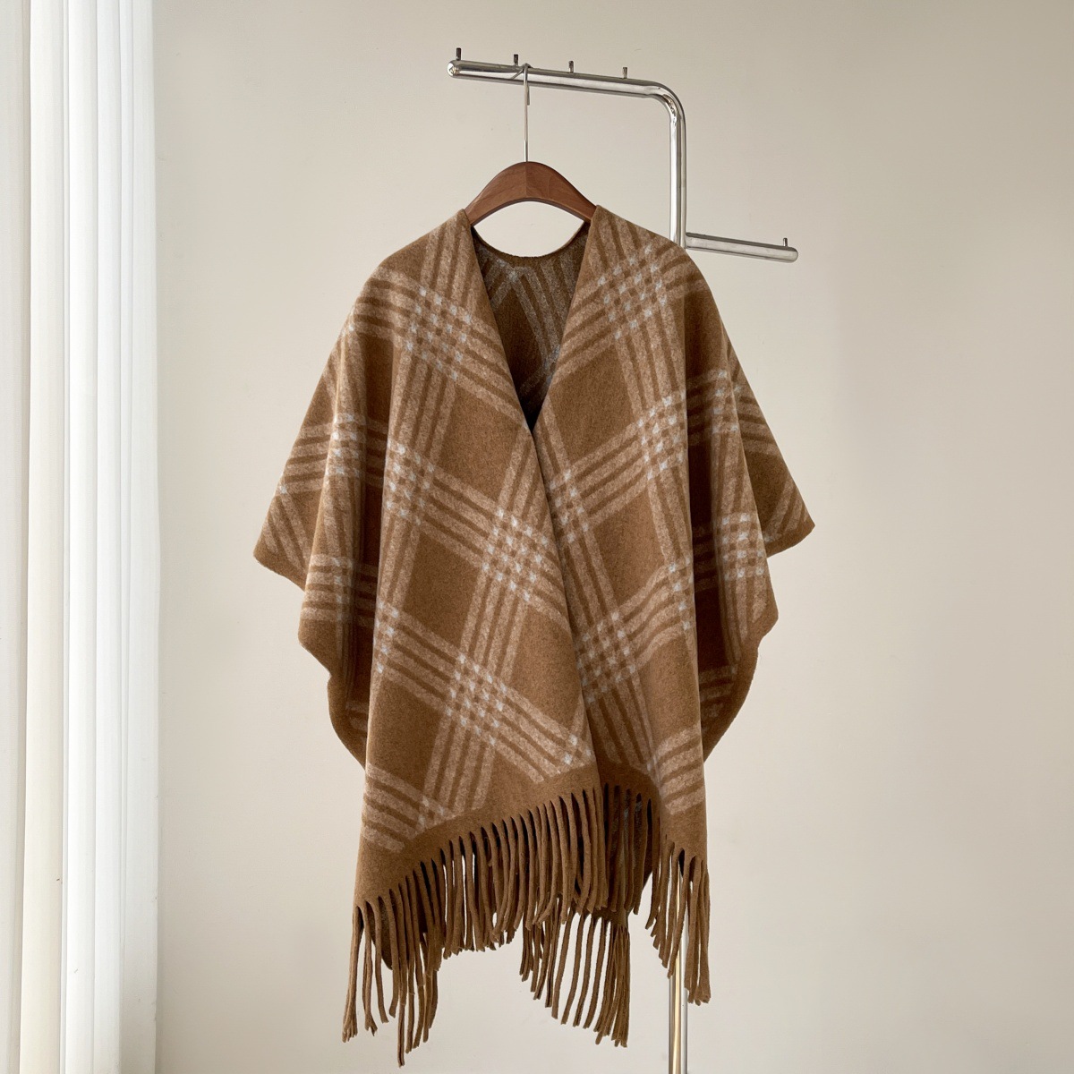 Vintage Print Gefranjerde Cape - Vintage Fashion Wear recensie en prijs
