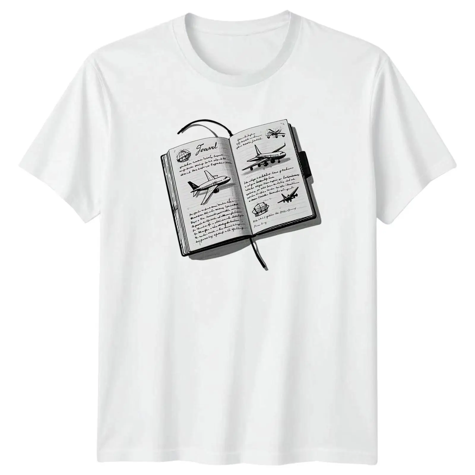 Reisdagboek Schets T-shirt Luc - Vintage Fashion Journal recensie en prijs